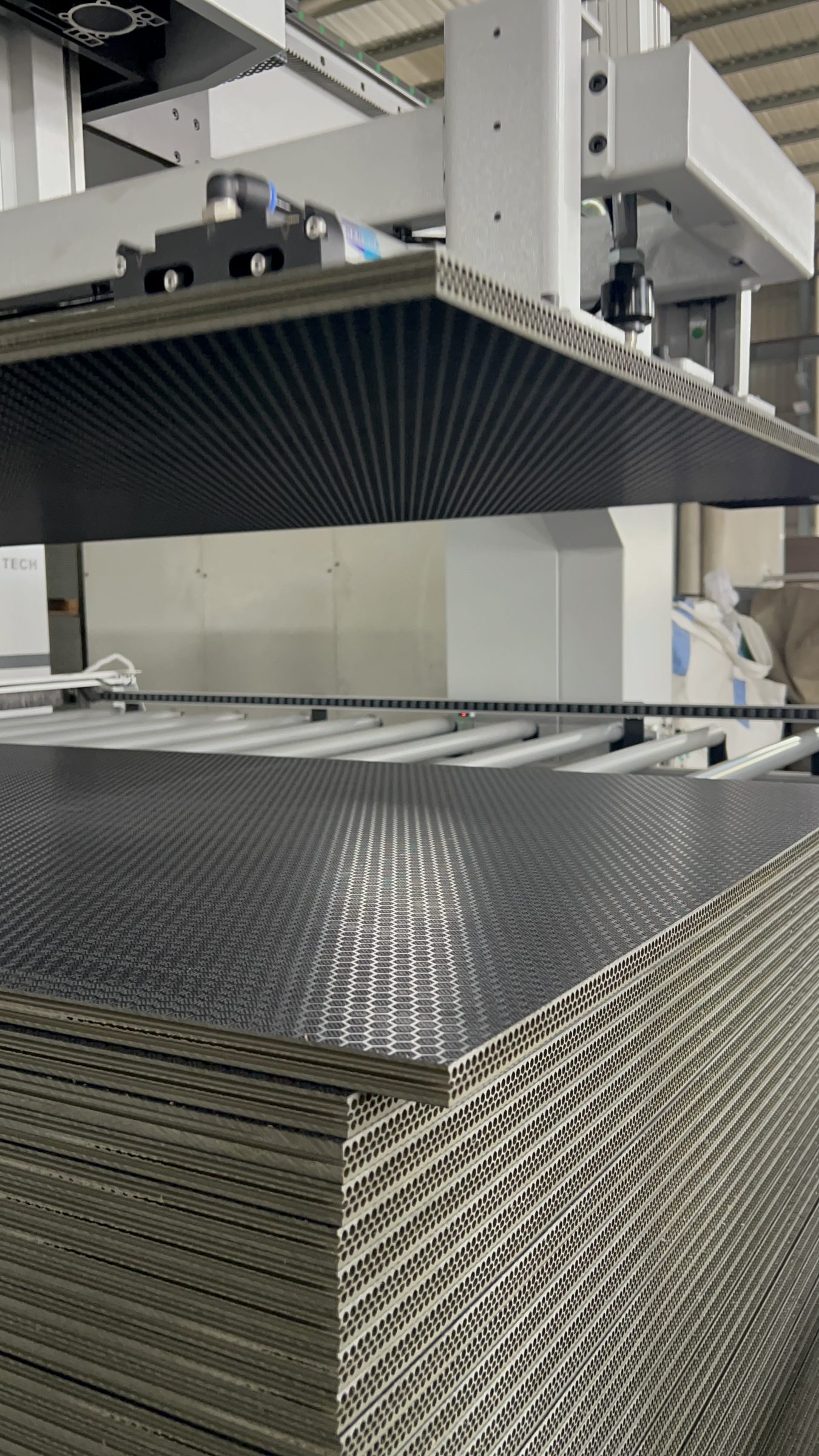 Finished hollow plastic panels for leisure applications