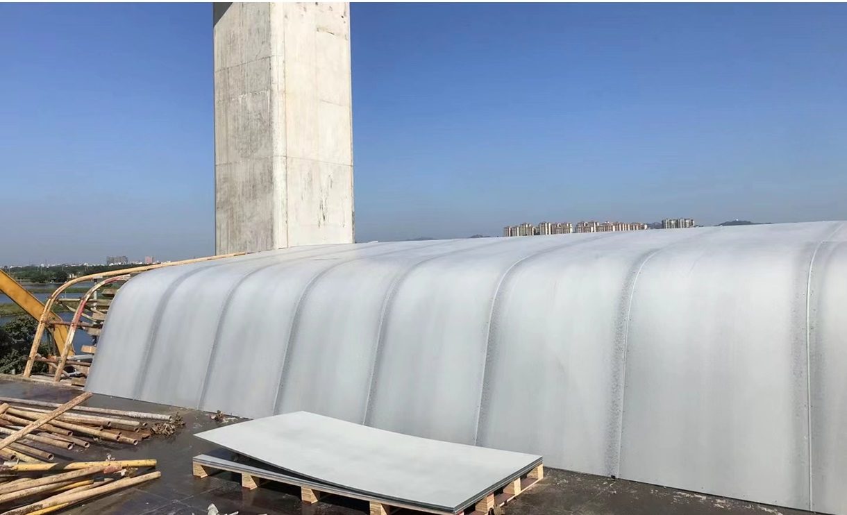 塑鑫旺中空塑料建筑模板曲面施工应用